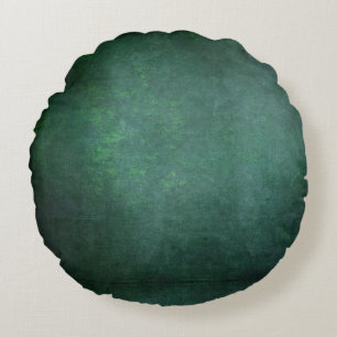 Dunkle Schattengrunge Hintergrund - Aquamarin grün Rundes Kissen