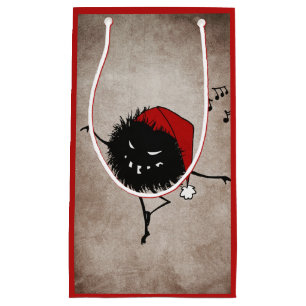 Dunkle schlechte Weihnachtswanze Kleine Geschenktüte