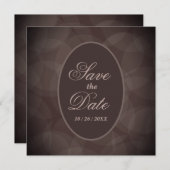 Dunkle Schokolade Bokeh Hochzeit speichern das Dat Save The Date (Vorne/Hinten)