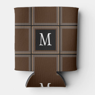 Dunkle Schokolade Braun Single, erster Streifen Dosenkühler