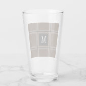 Dunkle Schokolade Braun Single, erster Streifen Glas (Rückseite)