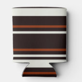 Dunkle Schokolade, braune Streifen Dosenkühler (Rückseite)