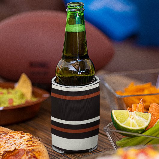 Dunkle Schokolade, braune Streifen Dosenkühler