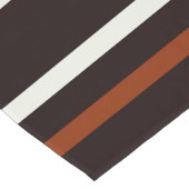 Dunkle Schokolade, braune Streifen Großer Tischläufer (Ecke)