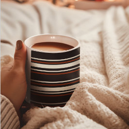 Dunkle Schokolade, braune Streifen Kaffeetasse