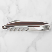 Dunkle Schokolade, braune Streifen Kellnermesser (Rückseite)