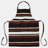 Dunkle Schokolade, braune Streifen Schürze (Vorderseite)