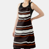 Dunkle Schokolade, braune Streifen Schürze (InSitu)