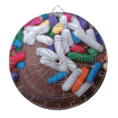 Dunkle Schokolade Eiscreme mit Regenbogensprinklen Dartscheibe (vorne)