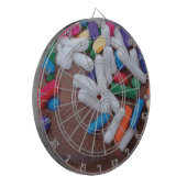 Dunkle Schokolade Eiscreme mit Regenbogensprinklen Dartscheibe (Vorderseite Links)