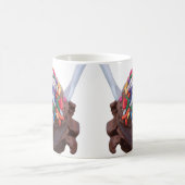 Dunkle Schokolade Eiscreme mit Regenbogensprinklen Kaffeetasse (Mittel)