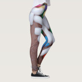 Dunkle Schokolade Eiscreme mit Regenbogensprinklen Leggings (Rechts)