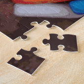 Dunkle Schokolade Eiscreme mit Regenbogensprinklen Puzzle (Seite)