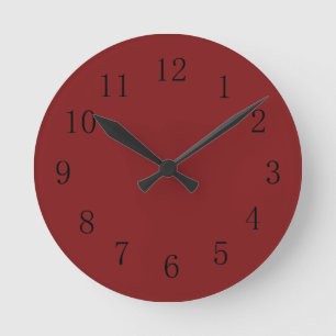 Dunkle Schokolade Falu Red Kitchen Wall Clock Runde Wanduhr
