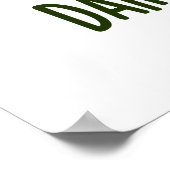 Dunkle Schokolade Funny Food Puff Poster (Ecke)