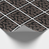 Dunkle Schokolade Geschenkpapier (Ecke)