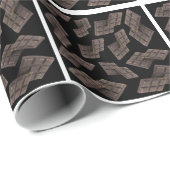 Dunkle Schokolade Geschenkpapier (Rolleneckpunkt)