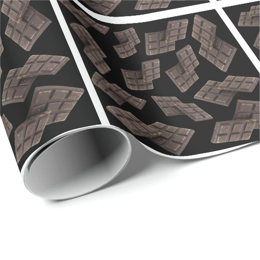 Dunkle Schokolade Geschenkpapier (Rolleneckpunkt)
