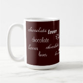 Dunkle Schokolade Lover Design Kaffeetasse (Links)