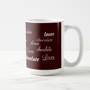 Dunkle Schokolade Lover Design Kaffeetasse