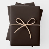 Dunkle Schokolade, Solid Brown, Dunkelbraun Geschenkpapier Set (Beispiel)