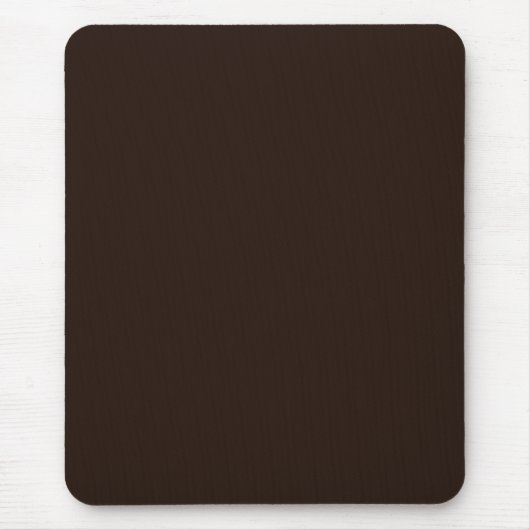 Dunkle Schokolade, Solid Brown, Dunkelbraun Mousepad (Vorne)