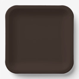 Dunkle Schokolade, Solid Brown, Dunkelbraun Pappteller