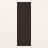 Dunkle Schokolade, Solid Brown, Dunkelbraun Yogamatte (Vorderseite)