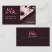 Dunkle Schokolade Stilvoll mit Foto-Vorlage Visitenkarte (Vorne/Hinten)