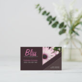 Dunkle Schokolade Stilvoll mit Foto-Vorlage Visitenkarte (Stehend Vorderseite)