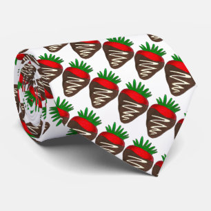 Dunkle Schokolade Strawberry Valentinstag Feinschm Krawatte