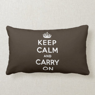 Dunkle schokoladenbraune behalten Ruhe und machen Lendenkissen