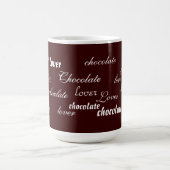 Dunkle Schokoladenliebhaber Design Kaffeetasse (Mittel)