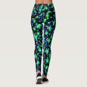 Dunkle, schöne Farben Neon glühende Bukampen Leggings (Rückseite)