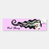 Dunkle Schönheit Autoaufkleber (Vorne)