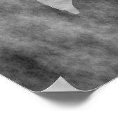 Dunkle Schwarze Dolphin Poster (Ecke)