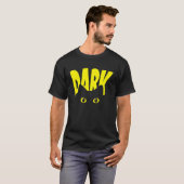 Dunkle schwarze Katze mit Big Eyes Cool Cat Vater T-Shirt (Vorne ganz)