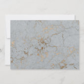 Dunkle schwarze Moody Grüne Botanische Hochzeit Save The Date (Rückseite)