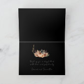 Dunkle schwarze Moody Herbstfallen Denken Sie an I Dankeskarte (Innenseite)