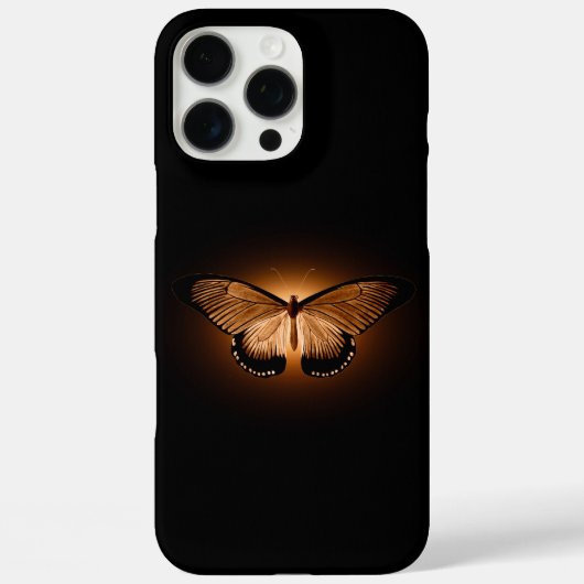 Dunkle schwarze Moody-Moth beleuchtet Case-Mate iPhone Hülle (Rückseite)