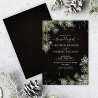 Dunkle schwarze Rustikale Silver Winter Grüne Hoch