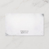 Dunkle schwarze und weiße Schädelschmetterlinge Ta Visitenkarte (Rückseite)