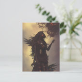 Dunkle Sci-Fi-Fantasie Postkarte (Stehend Vorderseite)