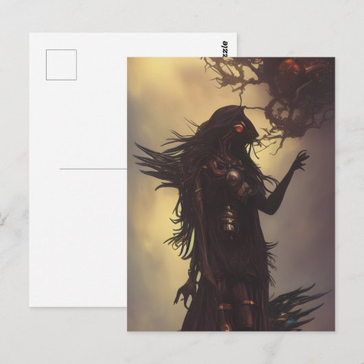 Dunkle Sci-Fi-Fantasie Postkarte (Vorne/Hinten)