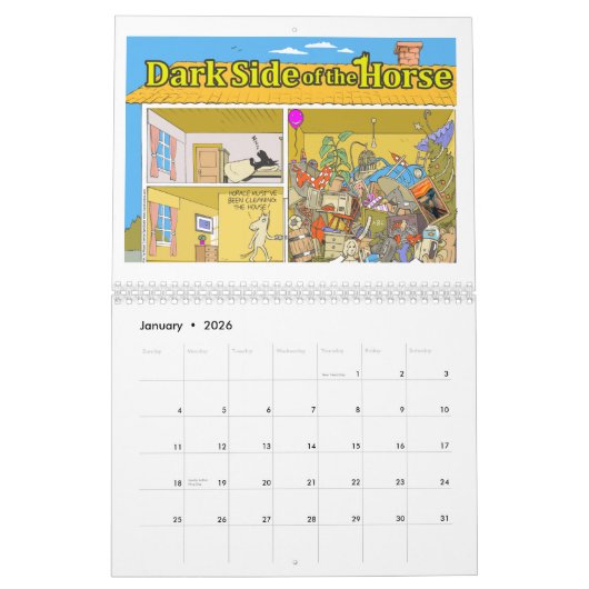 Dunkle Seite 2013 des Pferdewandkalenders Kalender (Jan 2026)