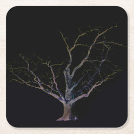 Dunkle Seite 2 Küste Rechteckiger Pappuntersetzer