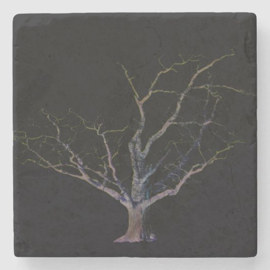 Dunkle Seite 2 Küste Steinuntersetzer (Vorderseite)