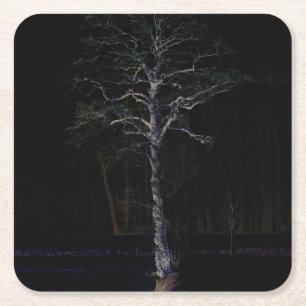 Dunkle Seite 3 Küste Rechteckiger Pappuntersetzer