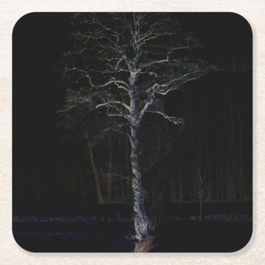 Dunkle Seite 3 Küste Rechteckiger Pappuntersetzer (Vorderseite)