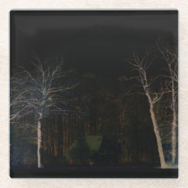 Dunkle Seite 4 Küste Glasuntersetzer